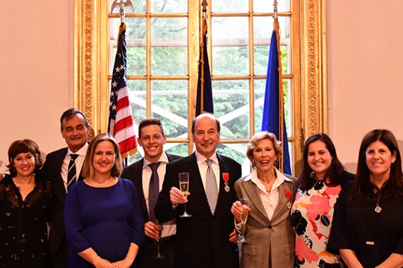 Thea Westreich Wagner and Ethan Wagner Receive Insignia of Officer of the Legion of Honor